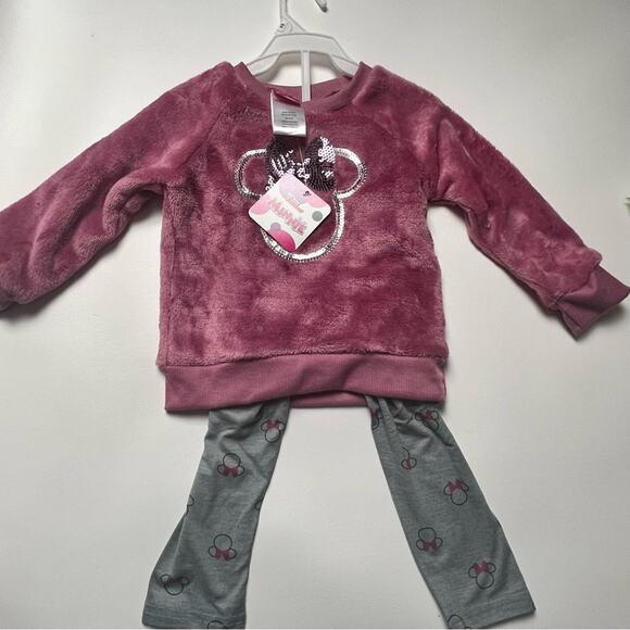 Disney Junior Baby Girl Minnie Mouse Girl’s Matching Sweater and Leggings Sz 24M - Picture 2 of 11